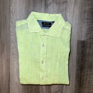 Sand Lavatd Linen Long Sleeve Button Down - 44 (XL)